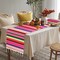 Mexican Table Runner, Mexican Fiesta Party Decorations 14"x84" Fiesta Table Runner Cinco De Mayo Party Decorations Boho Colorful Striped Runner Cotton Blanket Mexican Theme Home Party Decor, Hot Pink